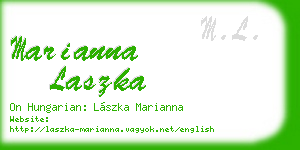 marianna laszka business card