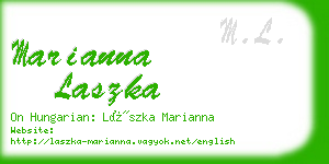 marianna laszka business card